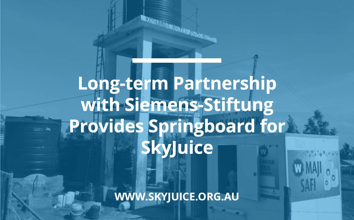 Read more about the article Long-term Partnership with Siemens-Stiftung Provides Springboard for SkyJuice