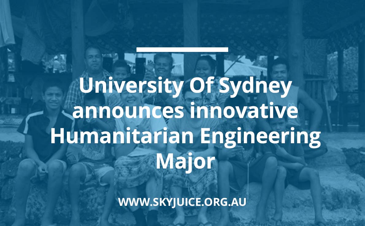 Read more about the article University Of Sydney announces innovative Humanitarian Engineering Major