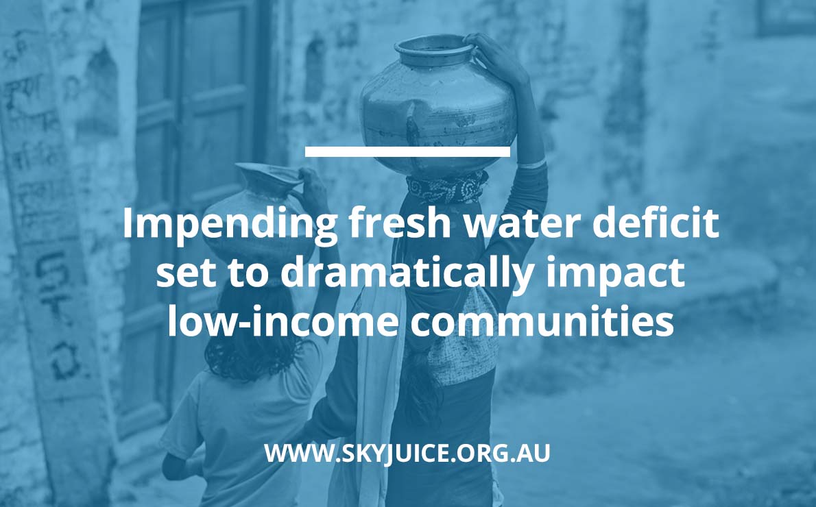 Read more about the article Impending fresh water deficit set to dramatically impact low-income communities
